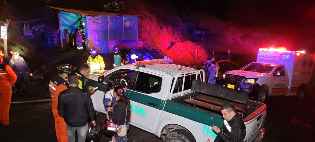 Dos mineros quedaron atrapados en una mina de Zipaquirá tras inundación