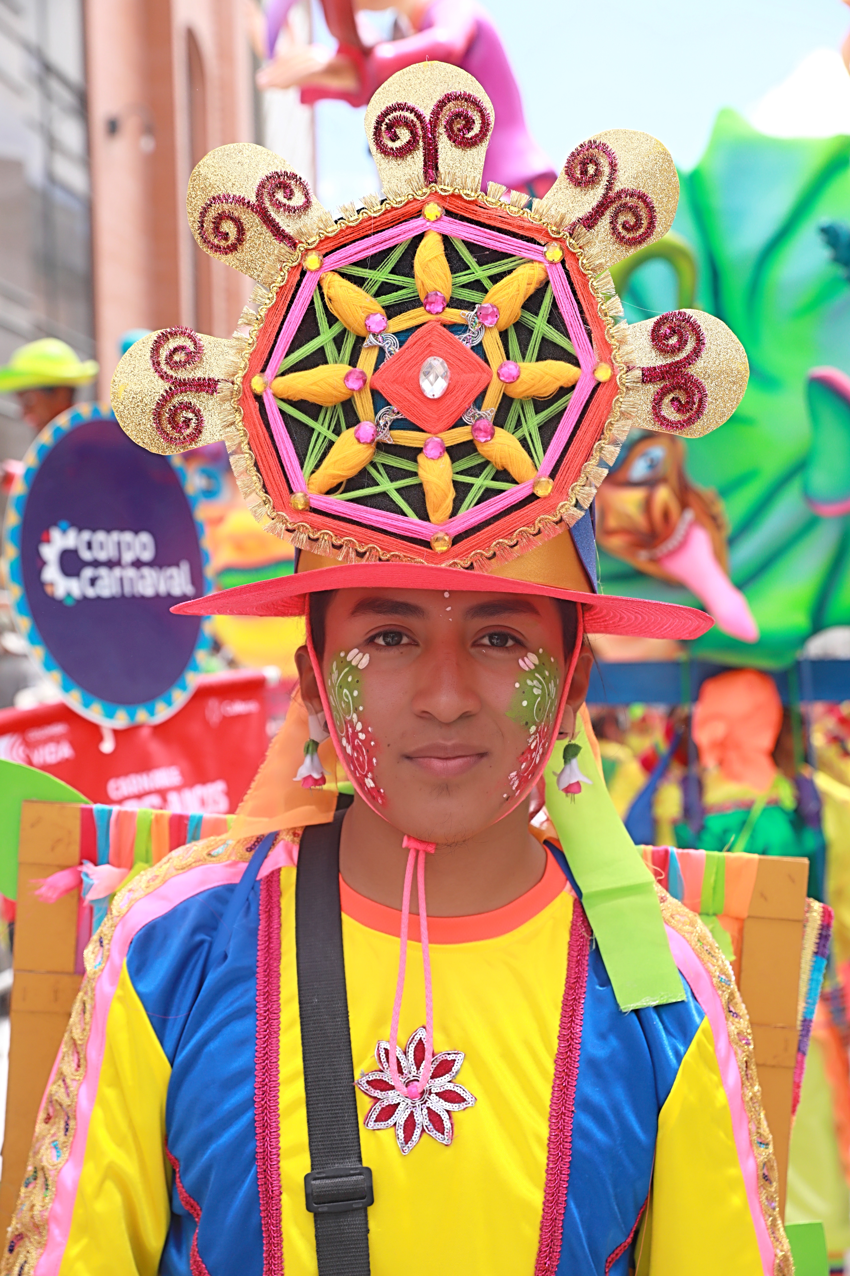 Rostros del Carnaval de Negros y Blancos de Pasto 2024
