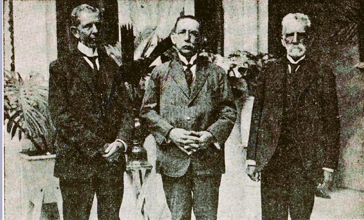 Firmantes del acuerdo 6 de 1922 (Simón Bossa, Tomás Uribe Uribe, Ramón Neira).
