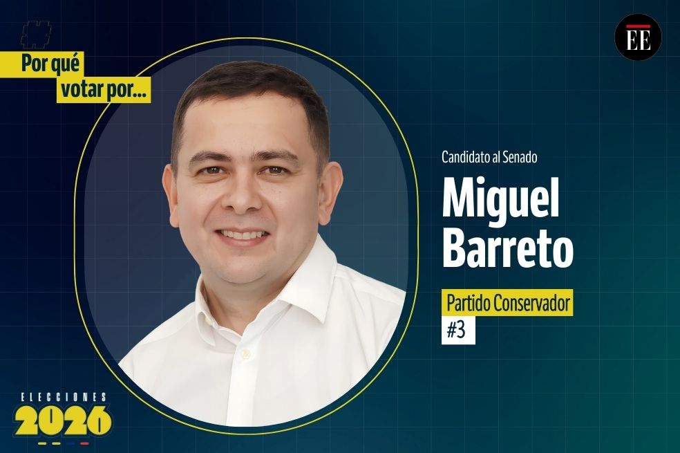 “Por qué votar por”: Miguel Barreto, candidato al Senado