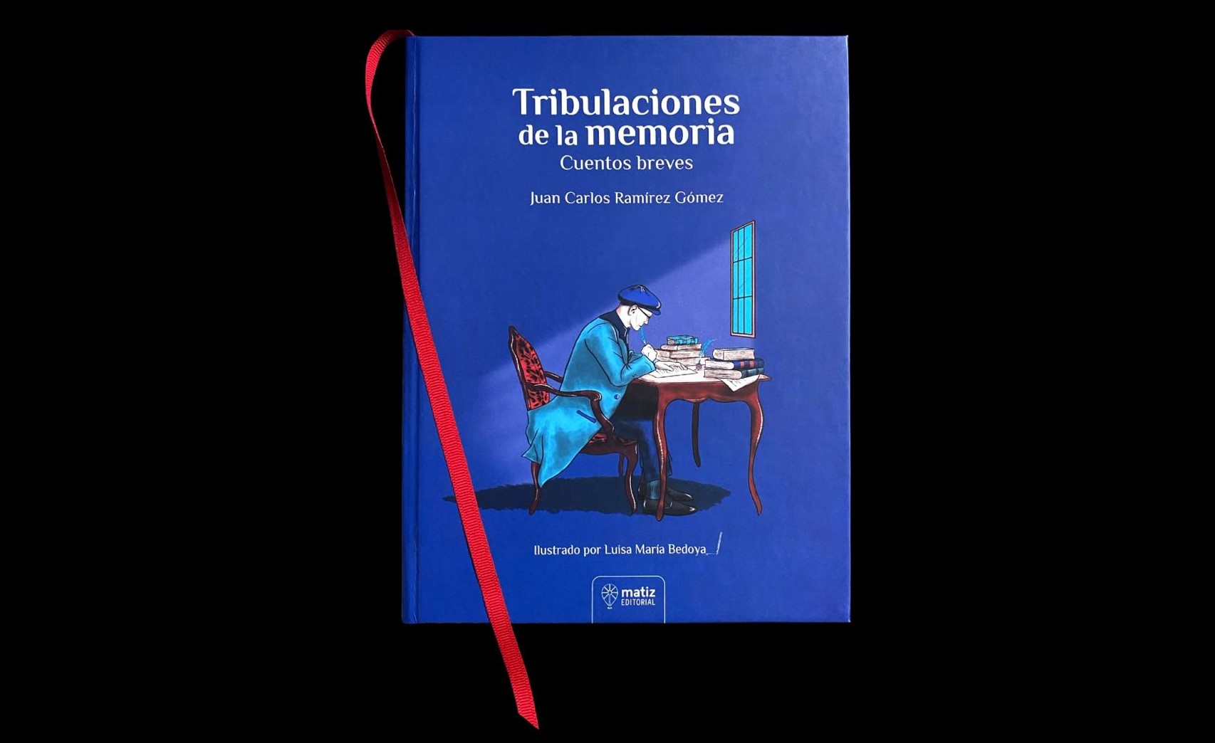 Portada de "Tribulaciones de la Memoria", libro de cuentos de Juan Carlos Ramírez Gómez, en su otra vida notario de Armenia.