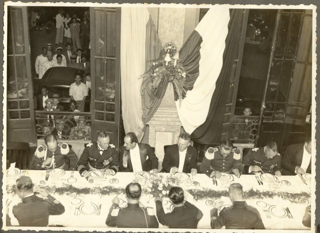Hotel Alférez Real (Hoy Parque de Los Poetas), Banquete ofrecido a los visitantes por la Gobernación del Valle.