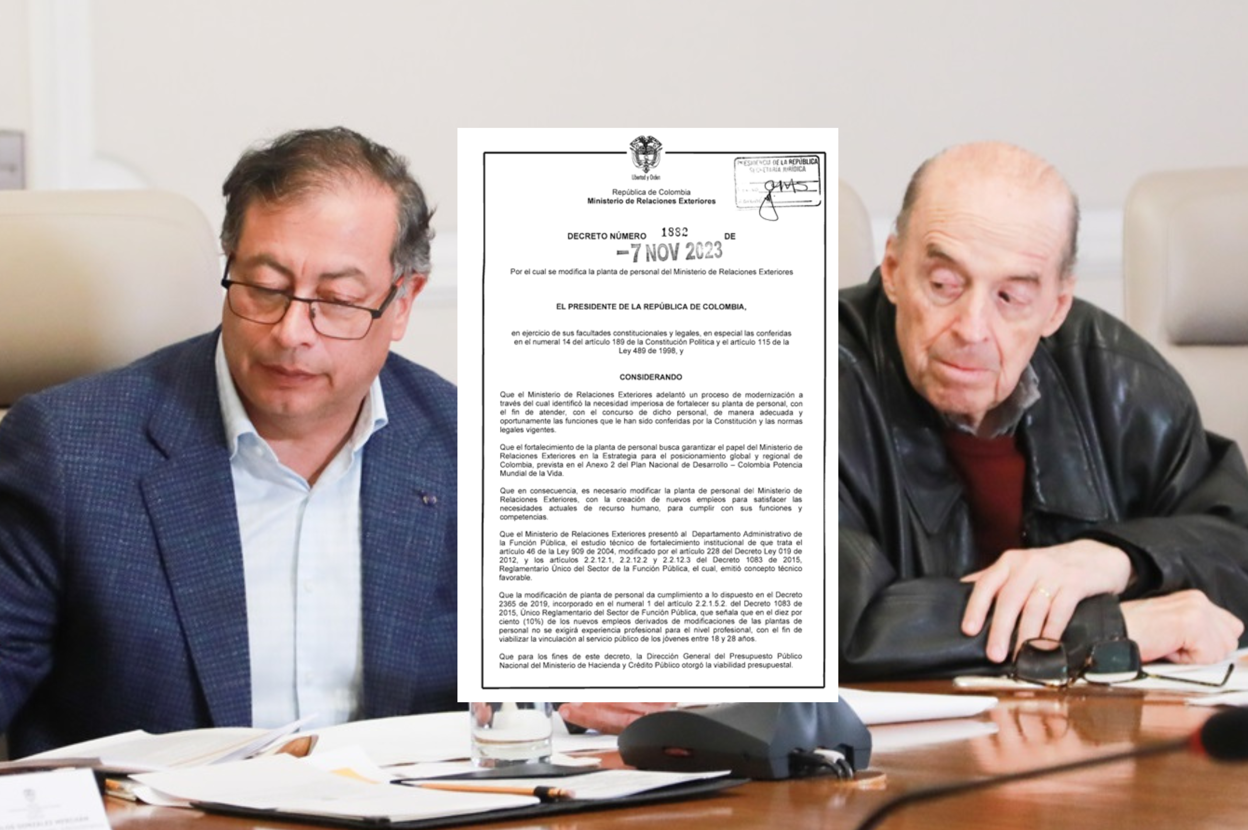 Este es el decreto con el que Gobierno crea 9 embajadas y 116 cargos en la Cancillería