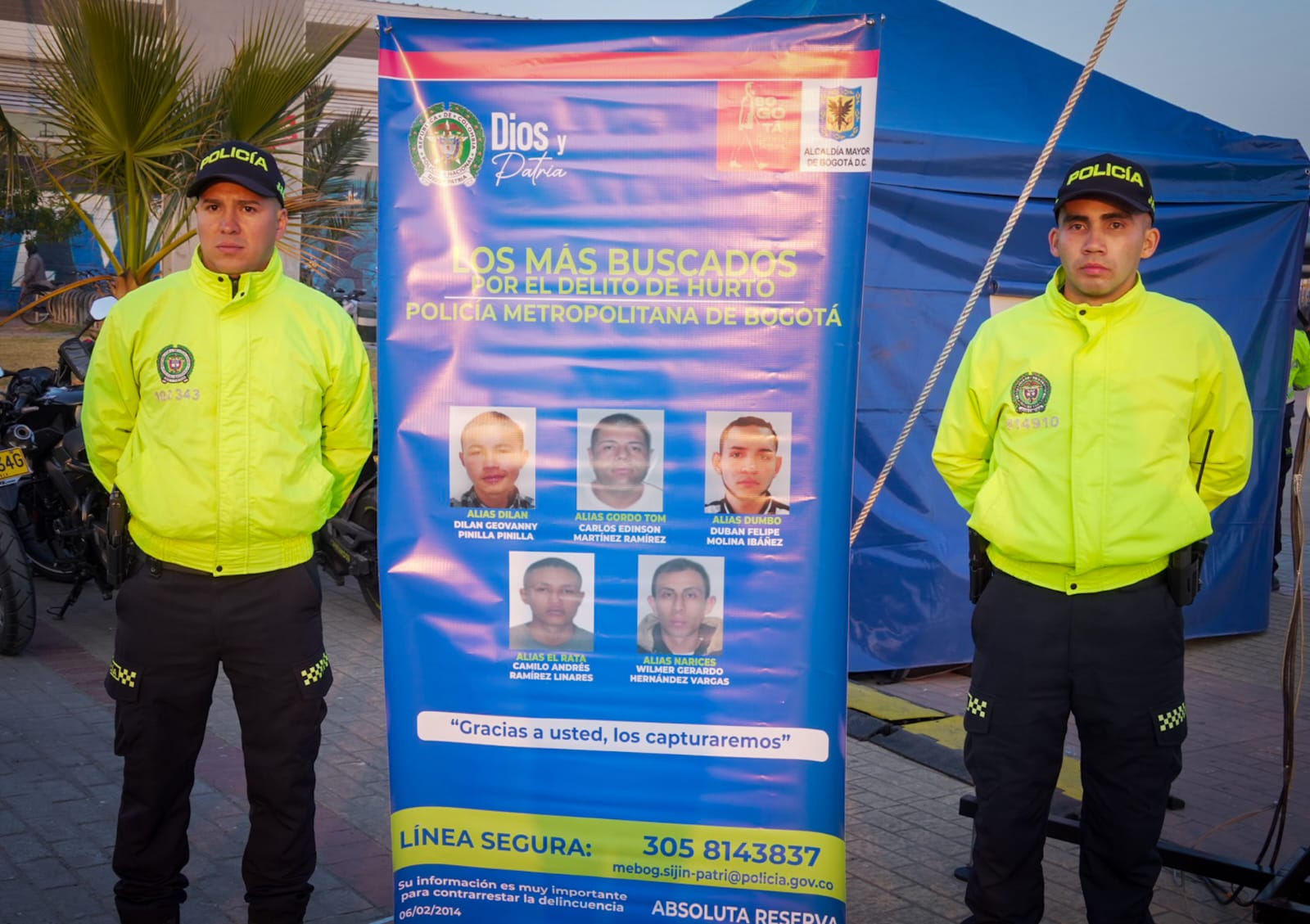 Revelan cartel del los más buscados en Bogotá: recompensas de hasta $50 millones