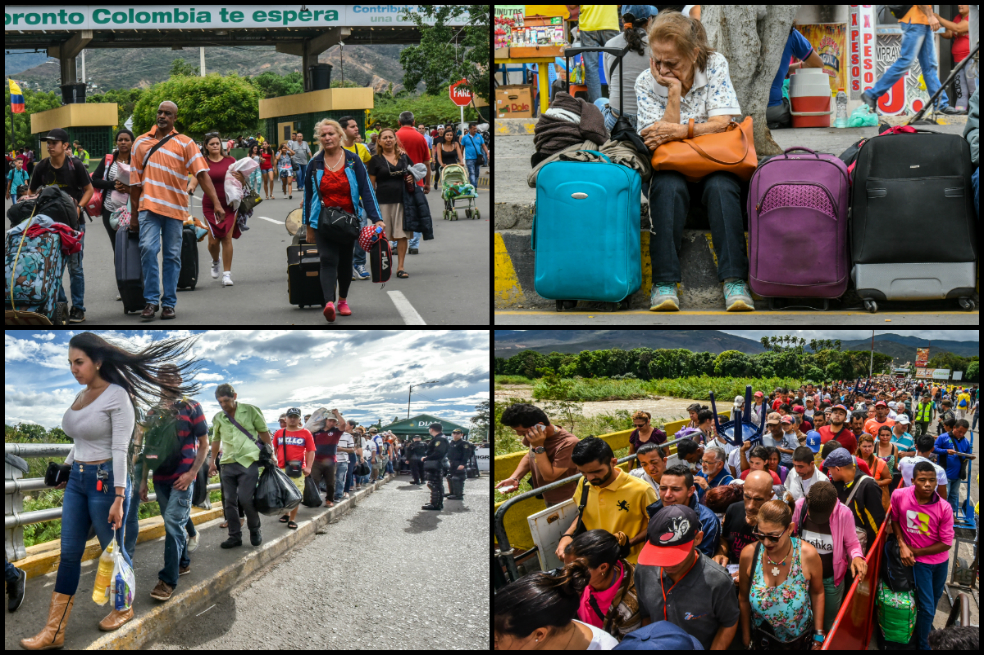 Imágenes del dinámico cruce en la frontera colombo-venezolana previo a la Constituyente