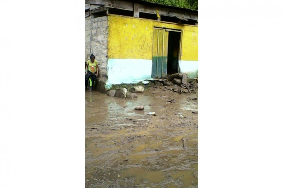 Así quedaron las calles del municipio Planadas (Tolima). / Cortesía