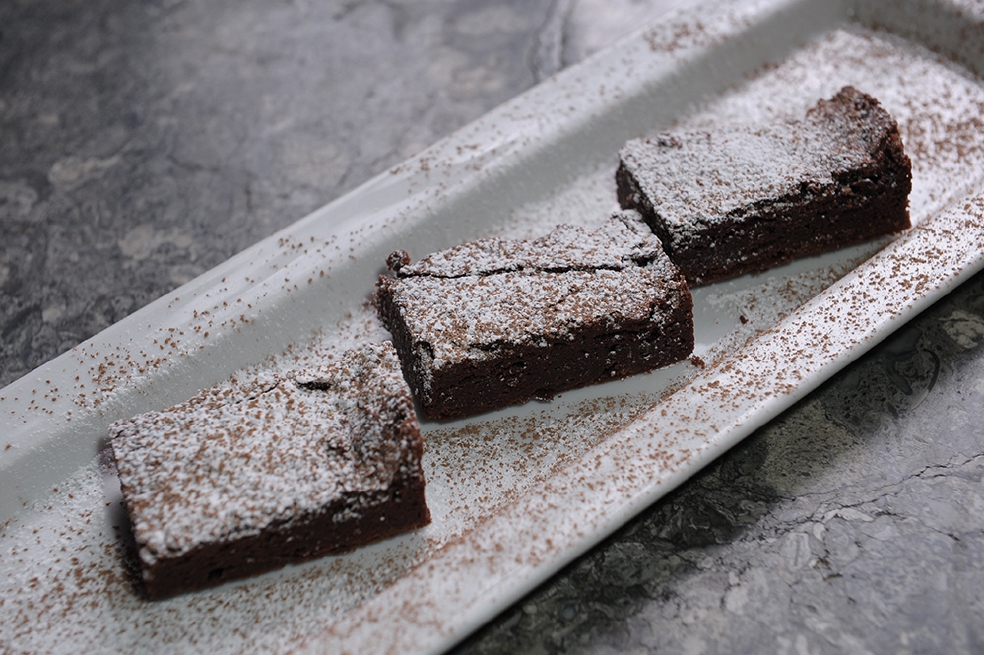 Pasos para preparar un brownie de chocolate belga