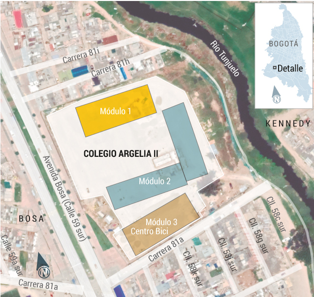 Johnatan Bejarano.Planos del Colegio Argelia II y el Centro de la Bici