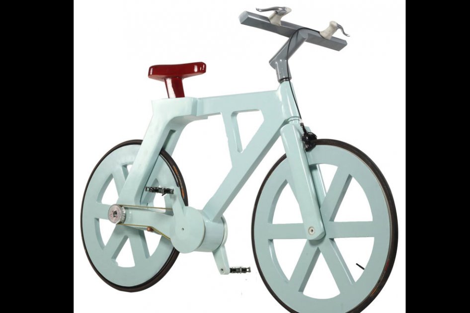 Crean bicicleta de cartón en Israel