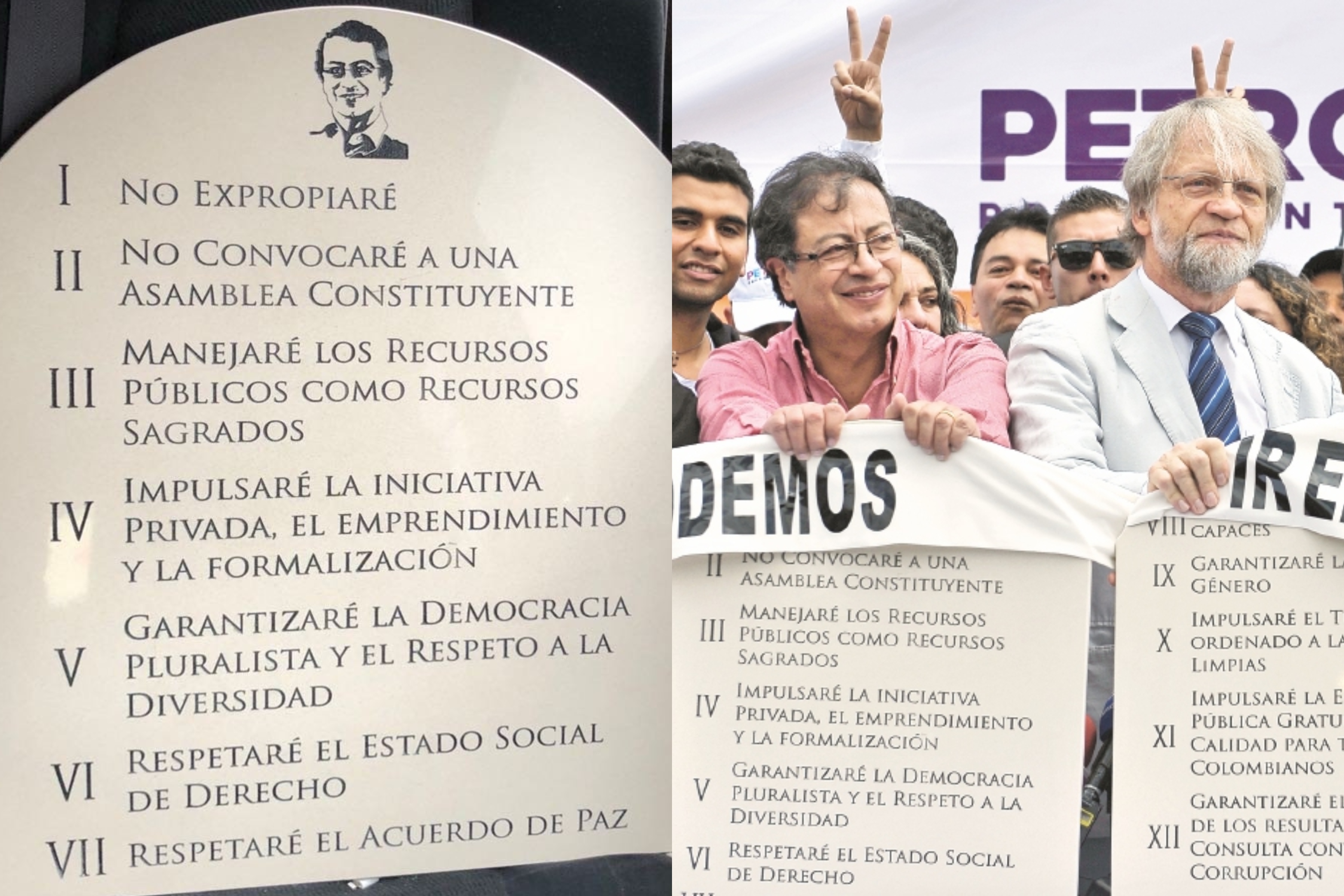 Así fue la promesa que hizo Petro hace seis años sobre mármol e incumplió