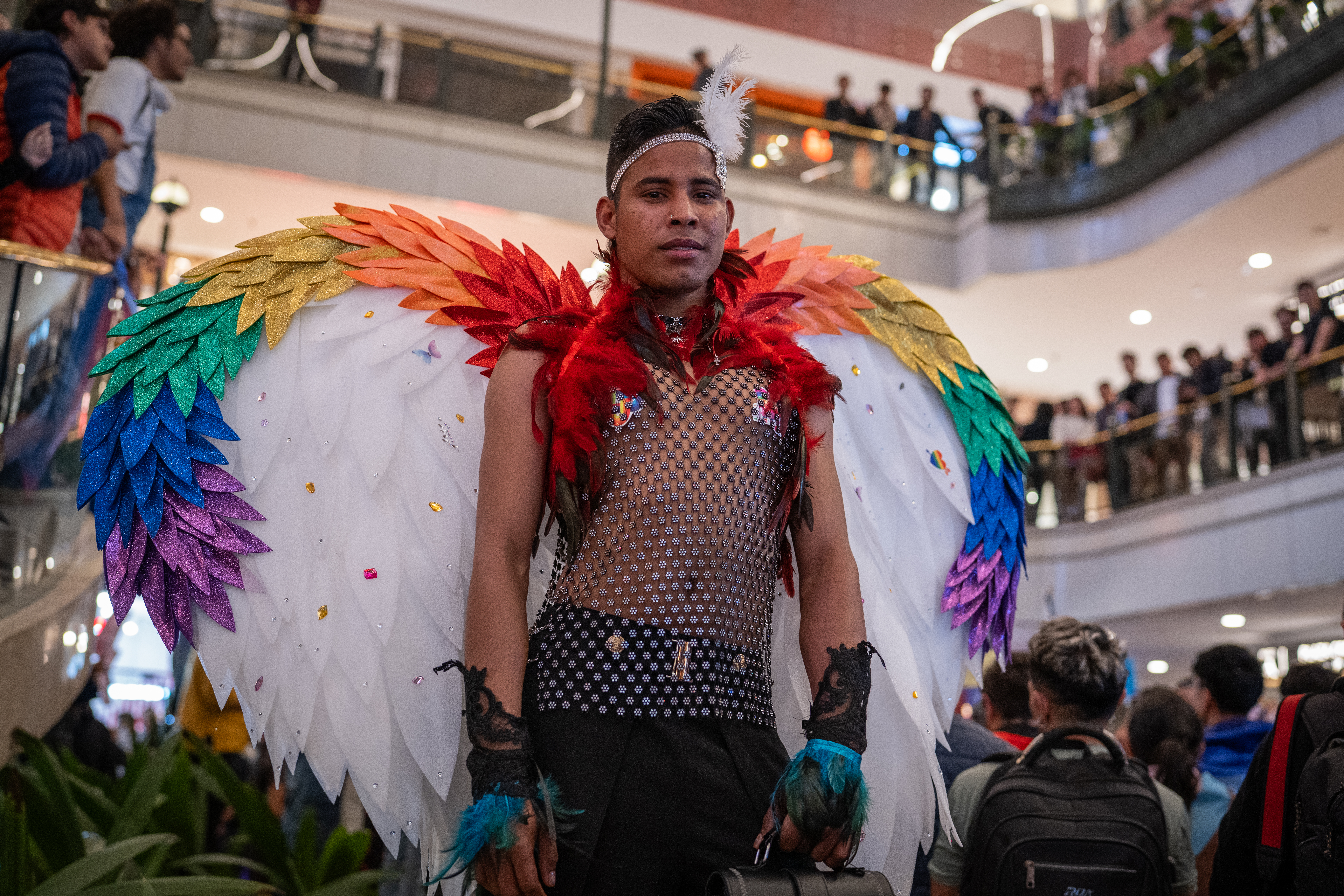 “Besatón” en Centro Comercial Andino.