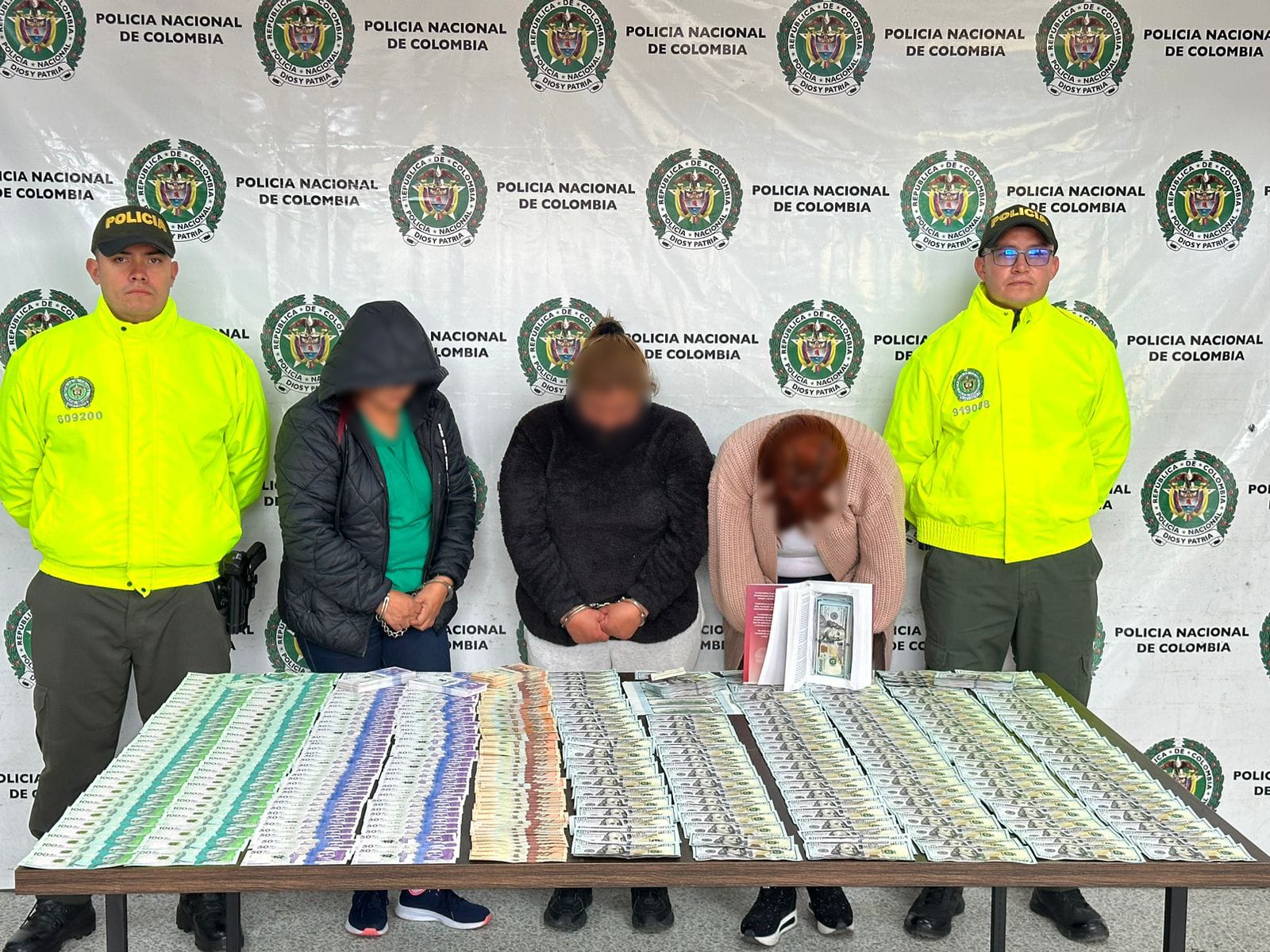 Desarticulan red de falsificación y tráfico de dinero en Bogotá y Villavicencio