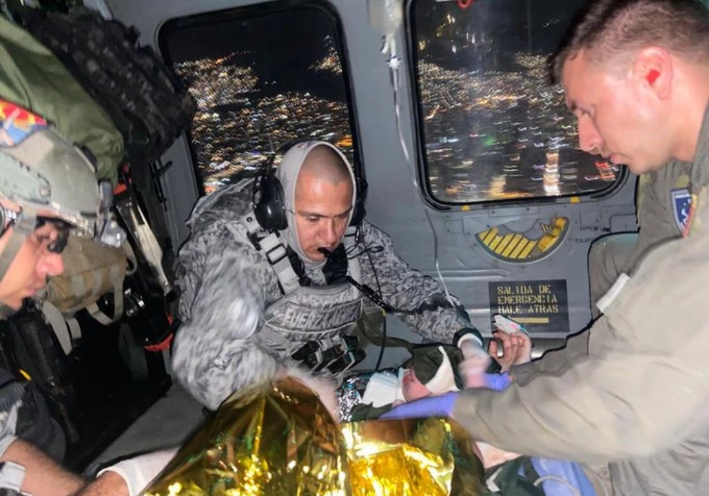 Video: Nació una bebé a bordo de un helicóptero en pleno vuelo en Antioquia