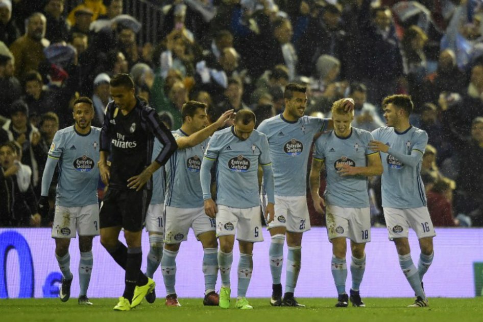 Celta de Vigo culminó la hazaña y eliminó a Real Madrid, este miércoles. / AFP