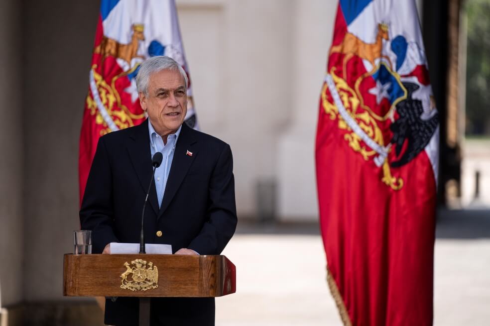 Sebastián Piñera convoca plebiscito constitucional en Chile para el próximo 26 de abril