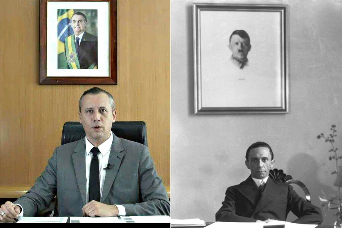 Secretario de cultura de Brasil parafrasea al nazi Goebbels en un video y es destituido