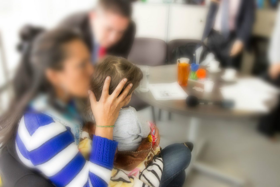 Víctima de trata de personas se rencuentra con su hija