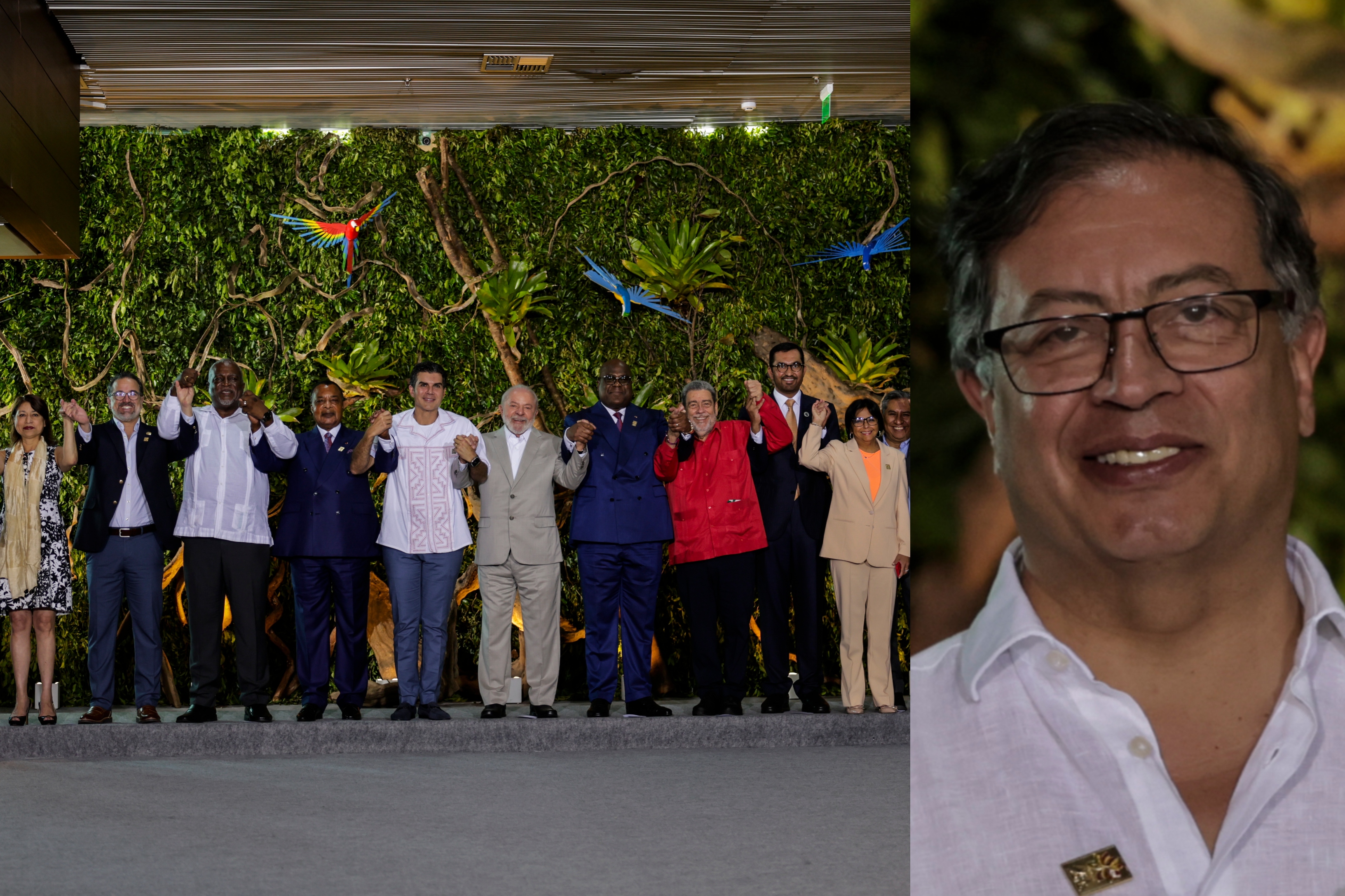 ¿Por qué el presidente Petro no llegó a la foto oficial de la Cumbre Amazónica?