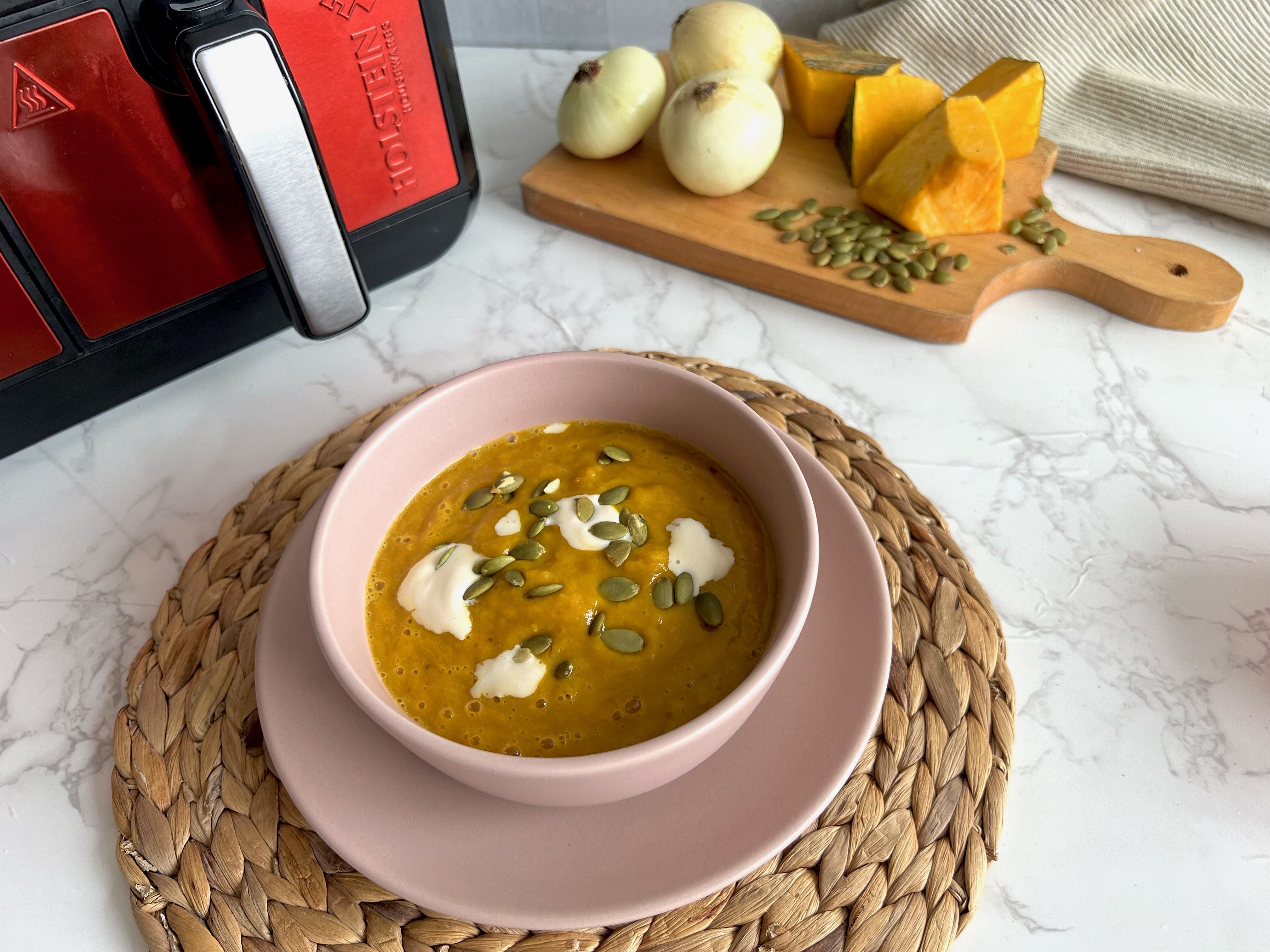 Crema de vegetales rostizados