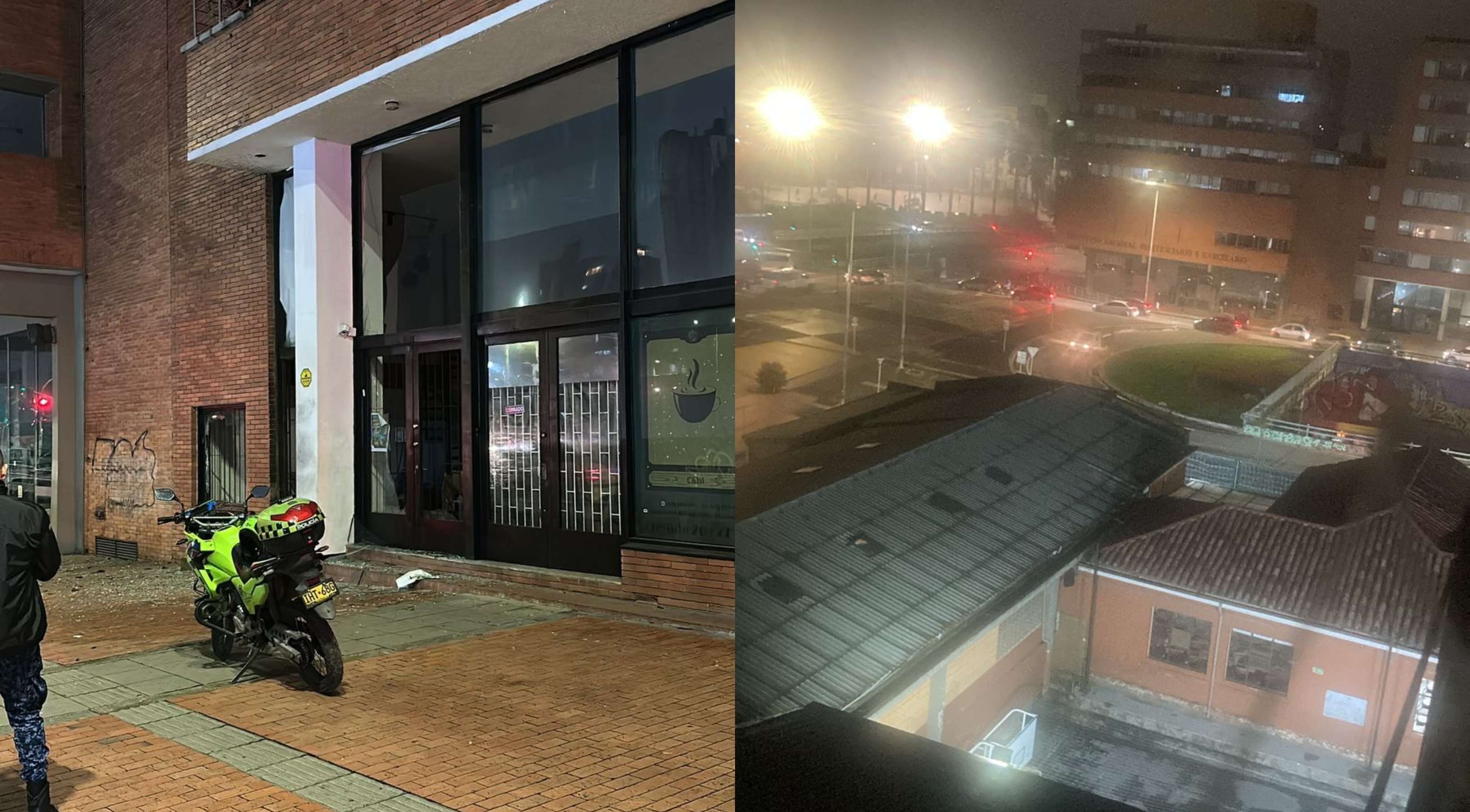 Autoridades verifican explosión en inmediaciones de la sede central del Inpec