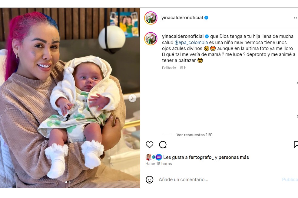 La creadora de contenido se mostró emocionada con la primogénita de Epa Colombia, pero dividió opiniones al hablar sobre sus planes de convertirse en mamá.