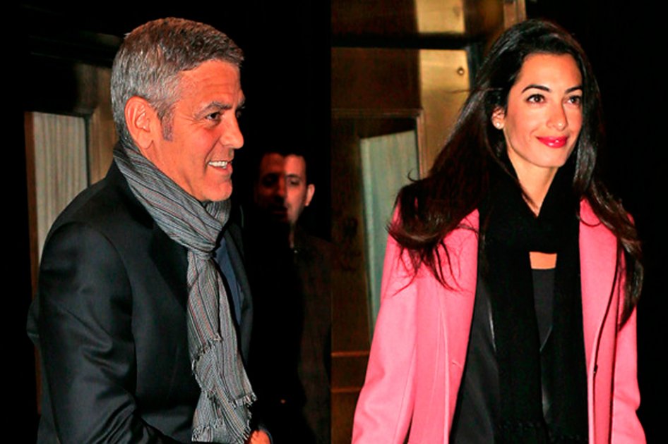 George Clooney y Amal Alamuddin.