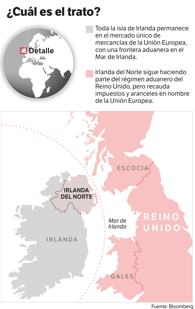 Ubicación de Irlanda del Norte.