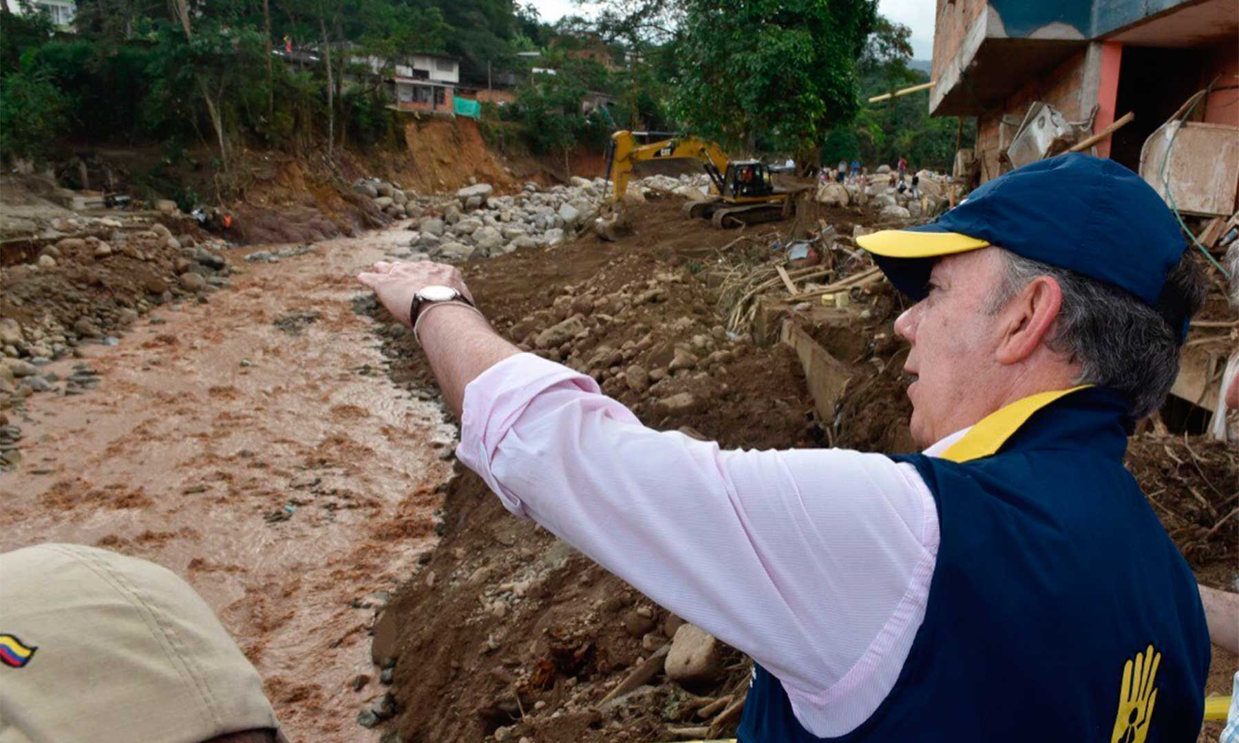 Santos hace seguimiento a planes de asistencia a damnificados en Mocoa