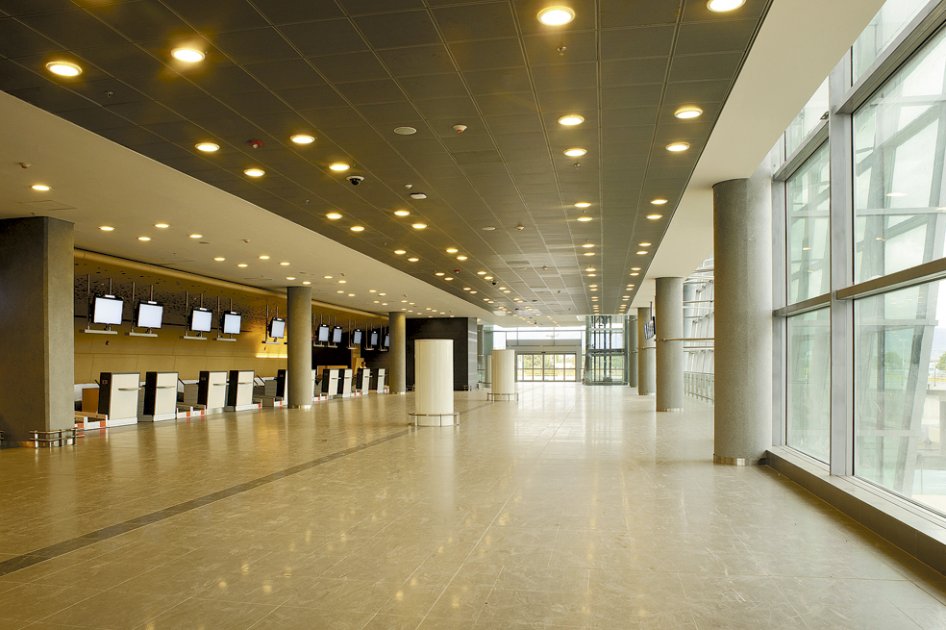 Así lucen los mostradores del muelle nacional del aeropuerto Eldorado.  / Cortesía Opaín