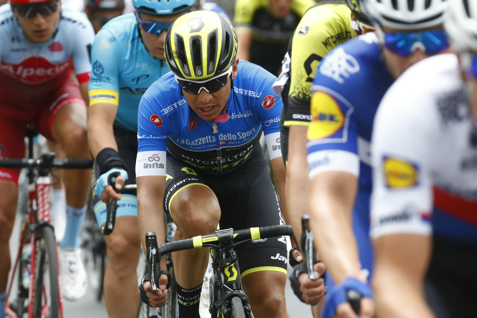 Esteban Chaves, segundo en la etapa 17 del Giro de Italia