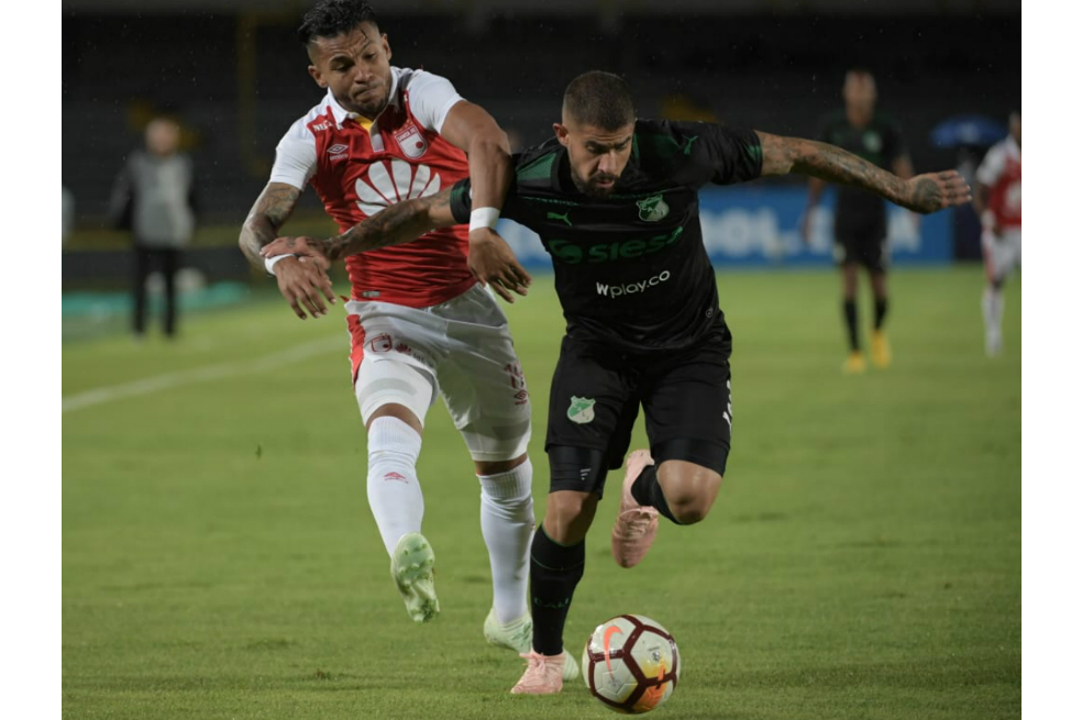 El VAR, protagonista en el empate 1-1 entre Santa Fe y Cali en la Sudamericana
