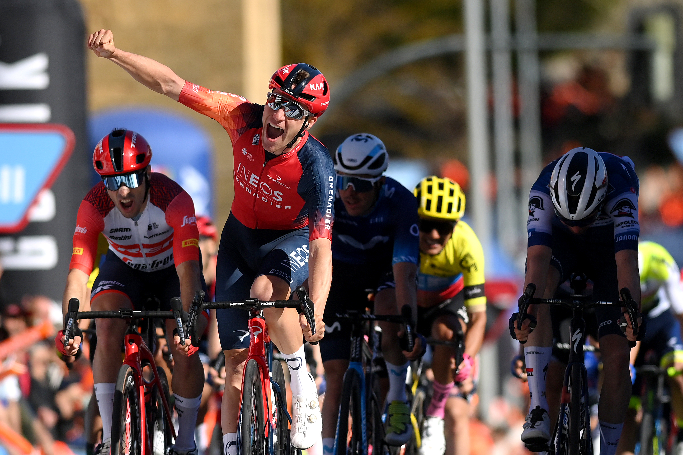 Ethan Hayter, primer líder de la Vuelta al País Vasco