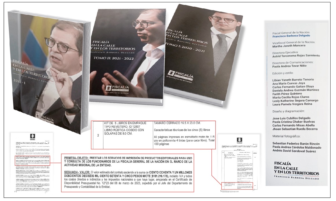 Fiscalía pagó $180 millones para imprimir 5.500 libros de Francisco Barbosa