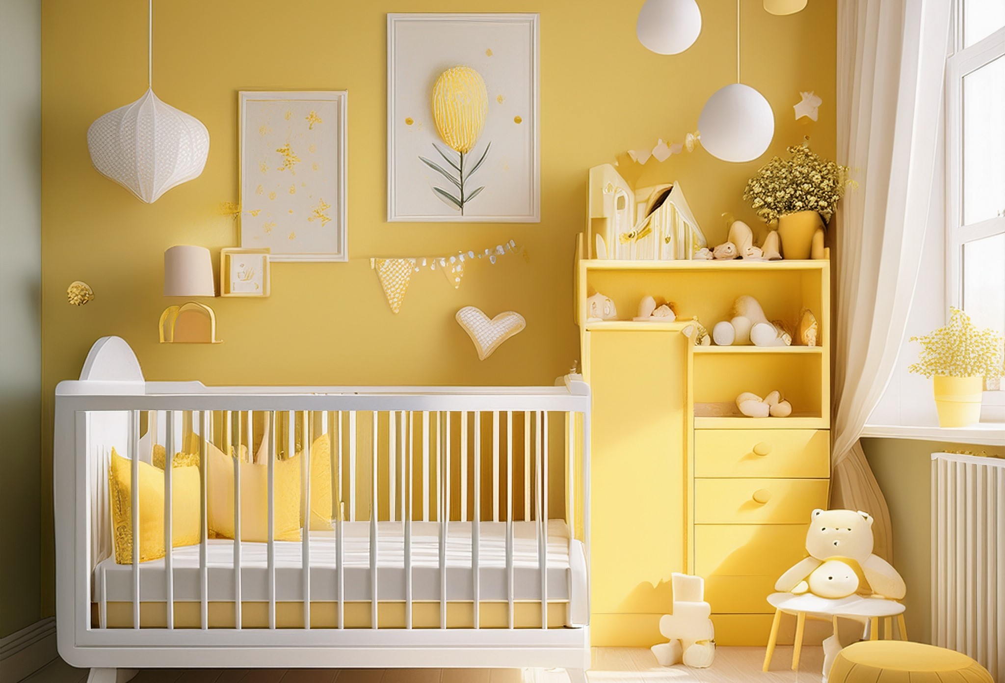 habitación amarillo