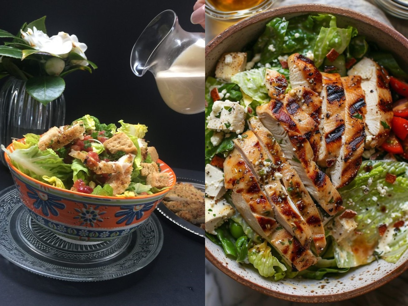 Esta versión moderna de la clásica ensalada César es ideal como plato único y resulta perfecta para una cena ligera