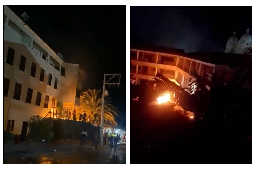 La violencia se desató en San Calixto: incendiaron la alcaldía y la Registraduría