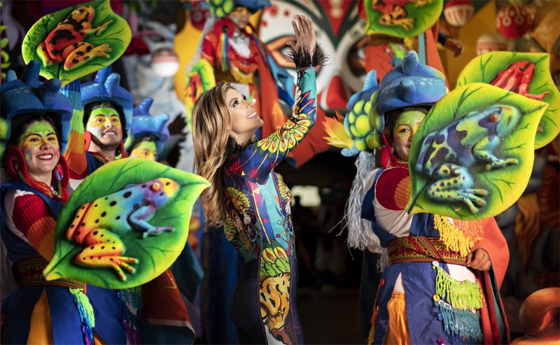 Lina María Delgado, reina del Carnaval de Blancos y Negros 2021.