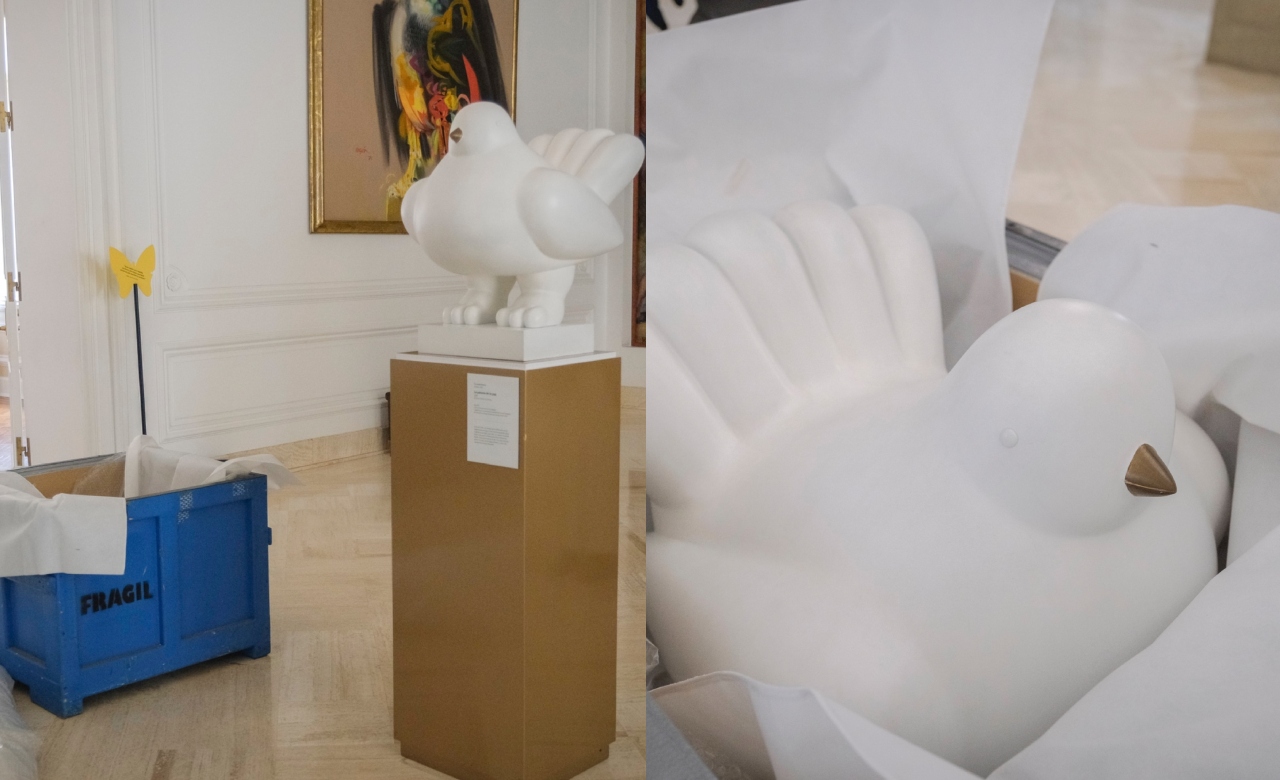 La paloma de la paz de Botero salió de la Casa de Nariño: esta es la historia