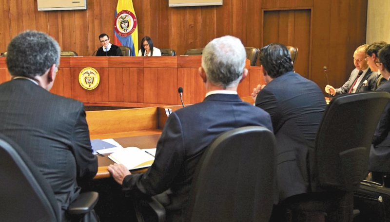 RESTRICTED TO EDITORIAL USE - MANDATORY CREDIT "AFP PHOTO / COLOMBIA'S SUPREME COURT OF JUSTICE / DIEGO MENJURA" - NO MARKETING - NO ADVERTISING CAMPAIGNS - DISTRIBUTED AS A SERVICE TO CLIENTS
 / RESTRICTED TO EDITORIAL USE - MANDATORY CREDIT "AFP PHOTO /