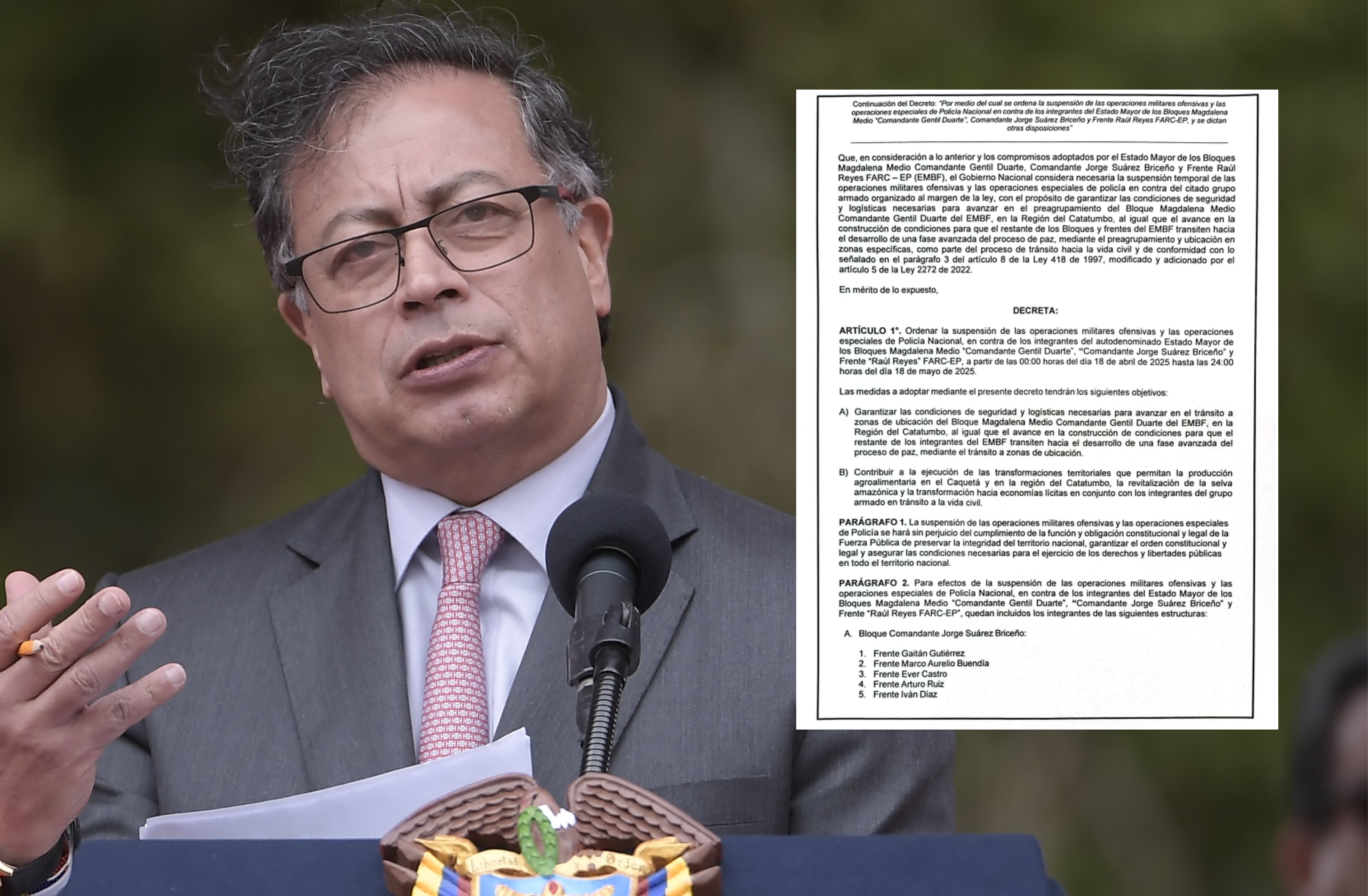 Gobierno da ultimátum a la disidencia de Calarcá para acordar zonas de concentración