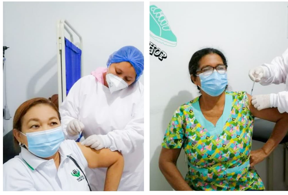 Ya comenzó la vacunación contra el coronavirus de las madres comunitarias