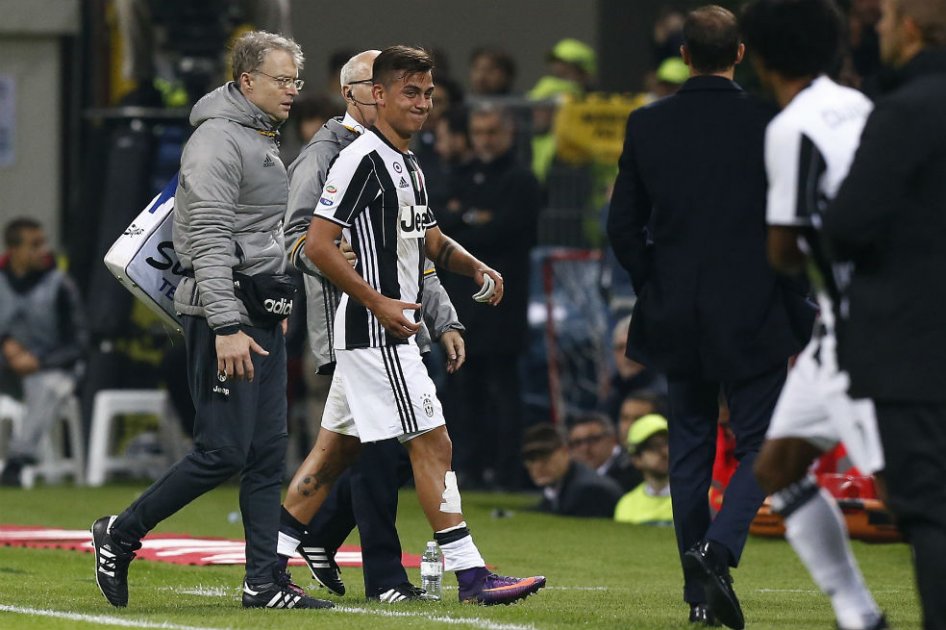 Juventus confirma la lesión del argentino Paulo Dybala
