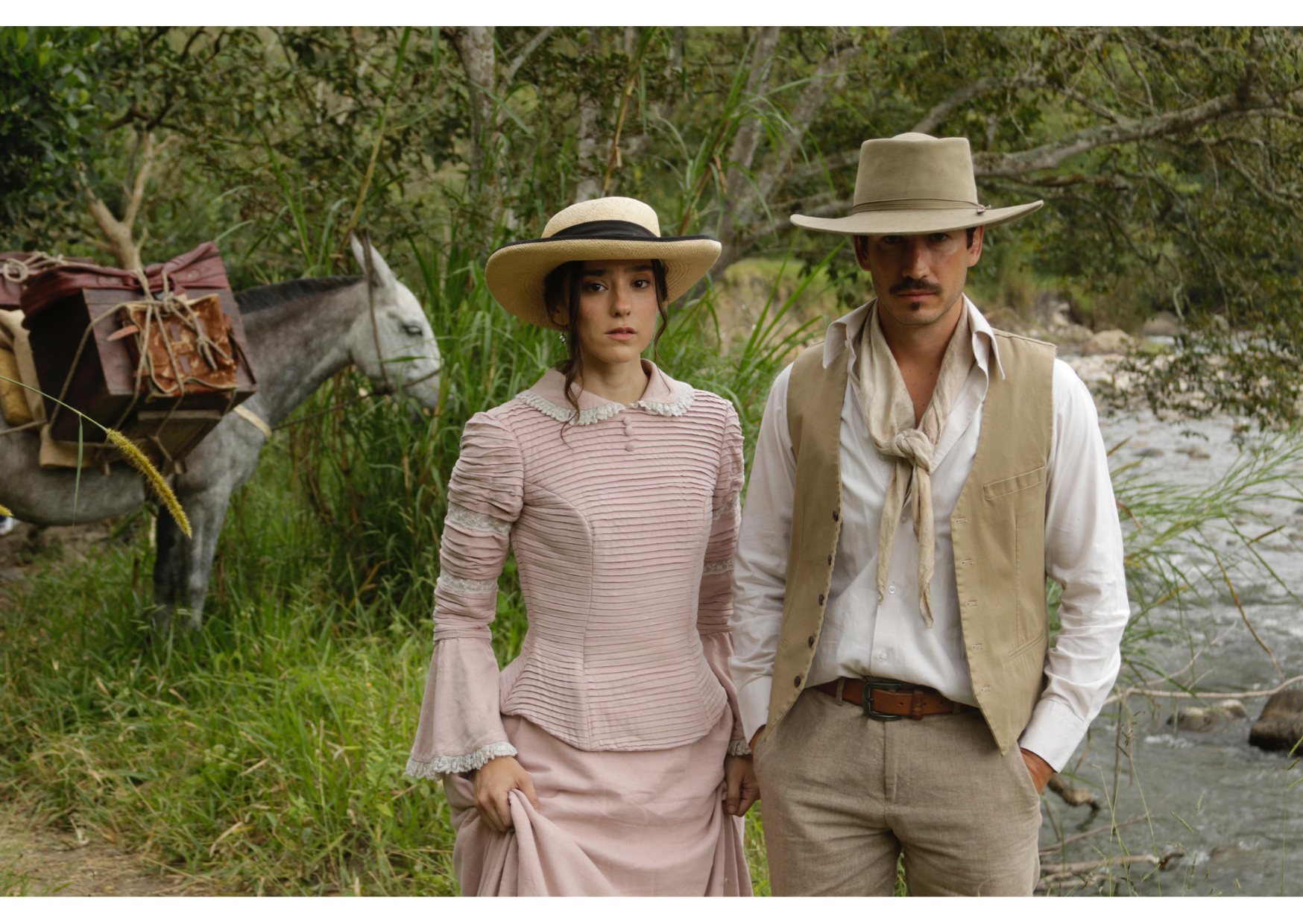 Juan Pablo Urrego como Arturo Cova, Viviana Serna como Alicia son los protagonistas de la adaptación de "La Vorágine."