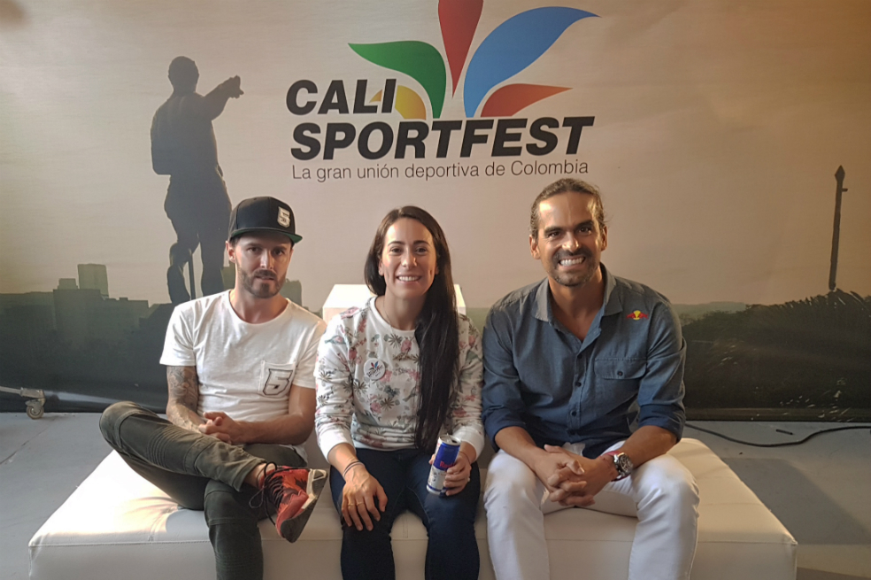 Mariana Pajón y Orlando Duque compartieron sus experiencias en Cali Sportfest