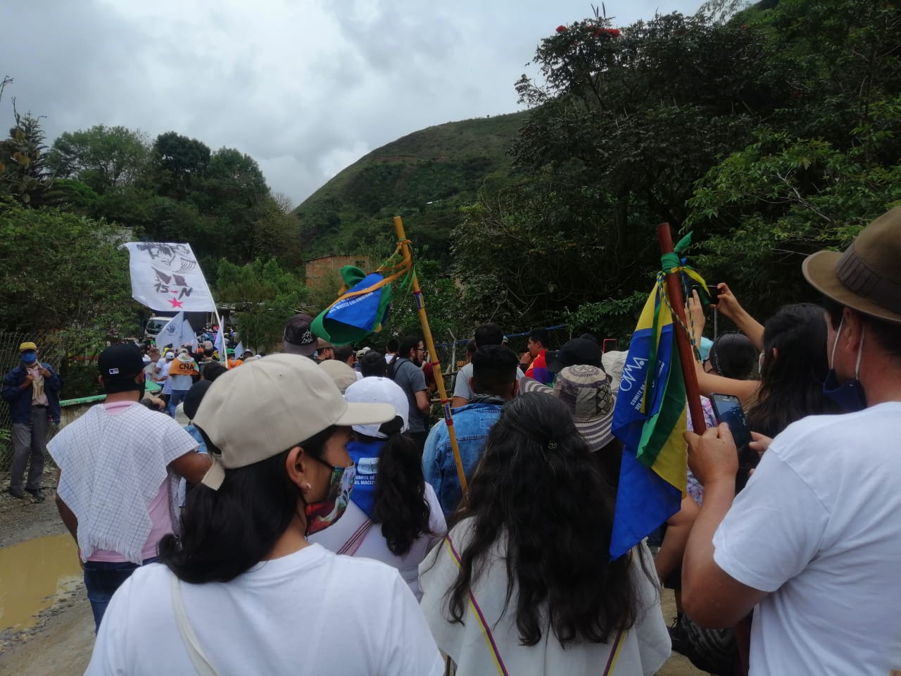 Desplazamiento hacia el corregimiento de el Plateado.
