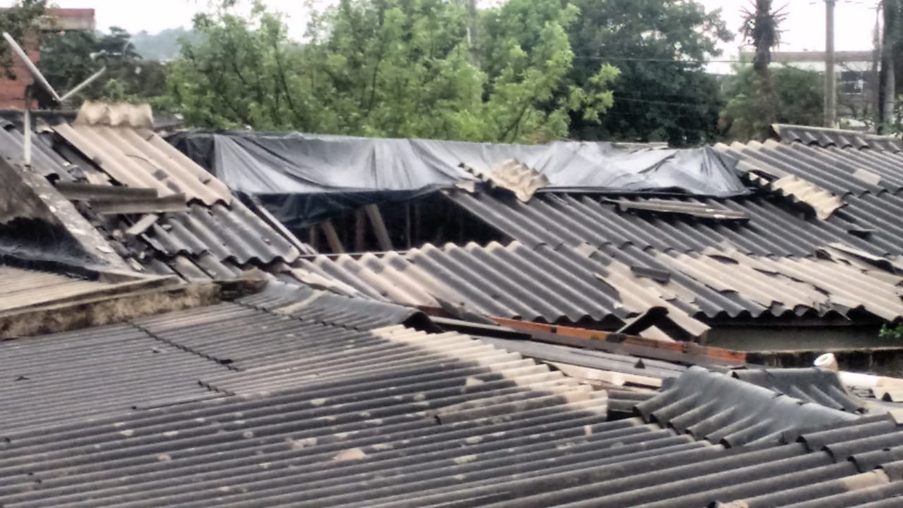 Los techos de las viviendas fueron los más afectadosCortesía Alcaldía de Barranquilla