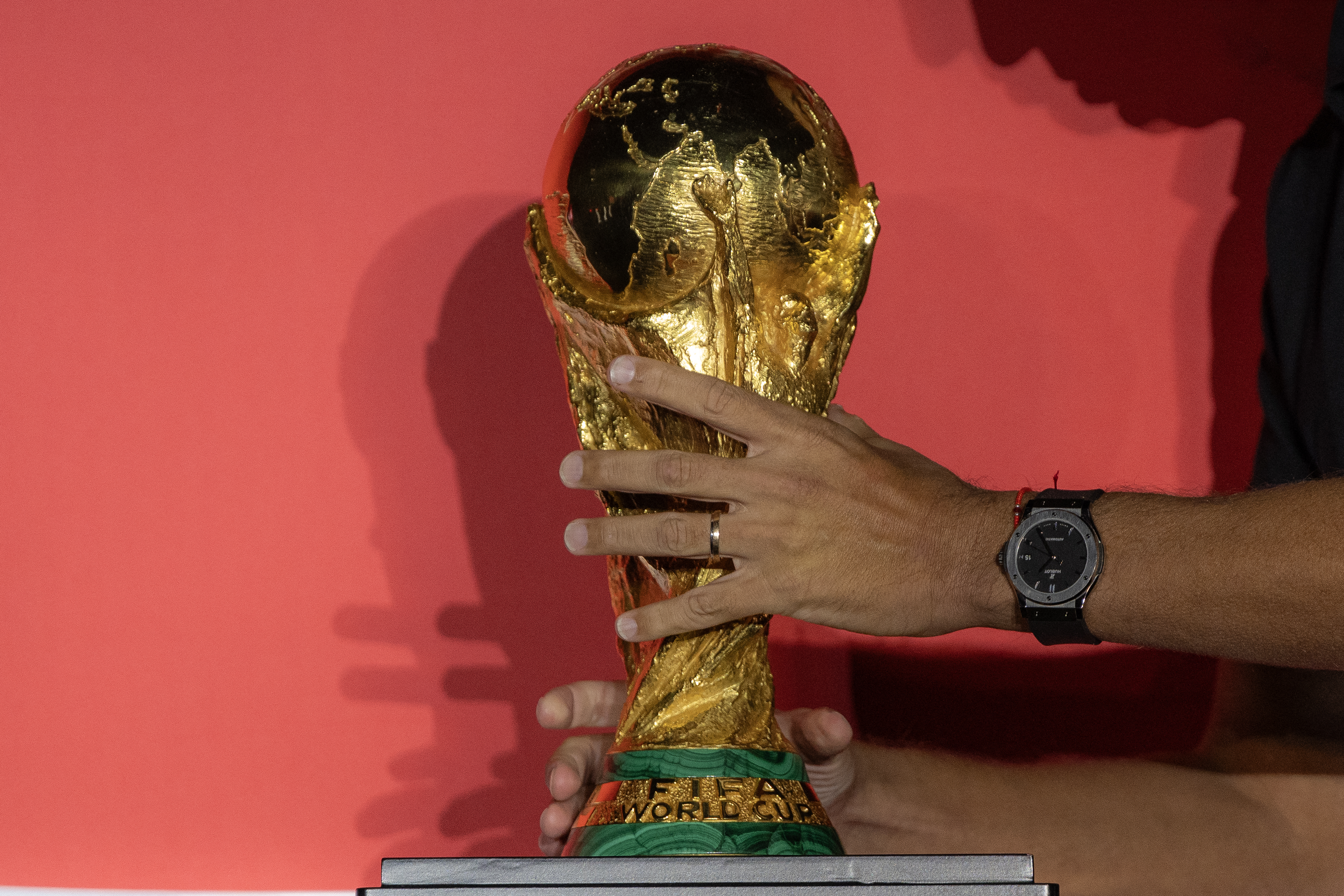 En fotos: así fue la presentación del trofeo de la Copa del Mundo en Bogotá