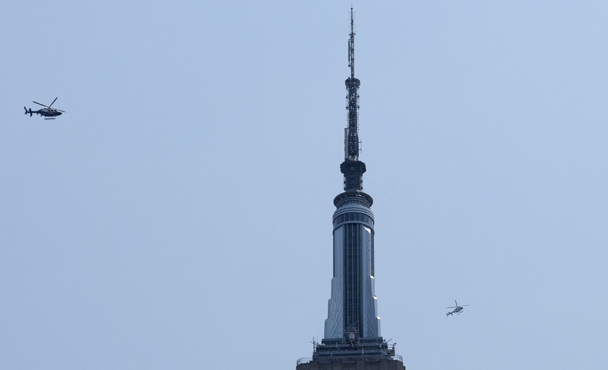 Una pareja fue arrestada tras escalar la antena del Empire State Building