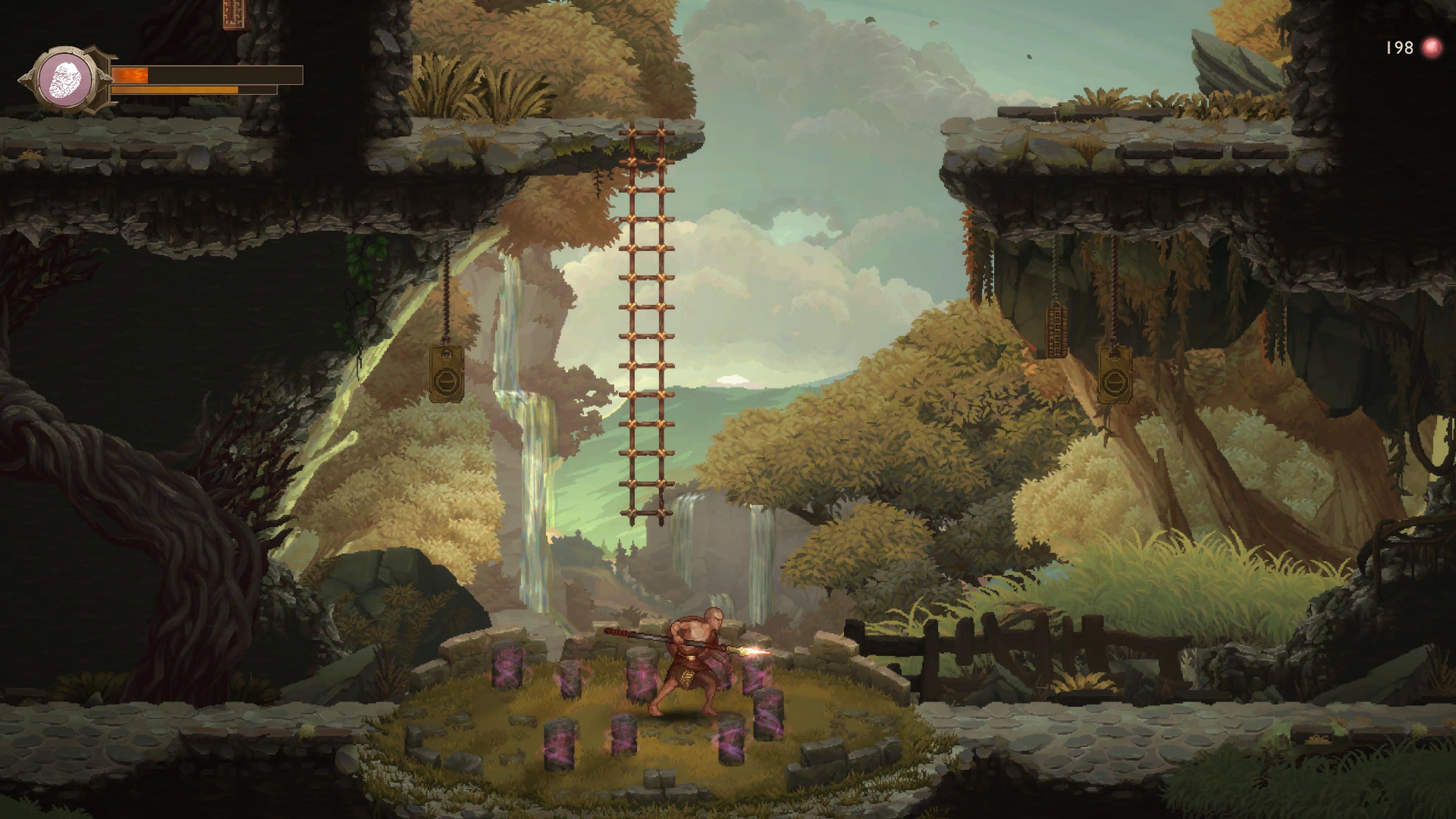Las posibilidades de movimiento hacia arriba y hacia abajo lo hacer una propuesta innovadora, al menos entre los actuales videojuegos en 2D.