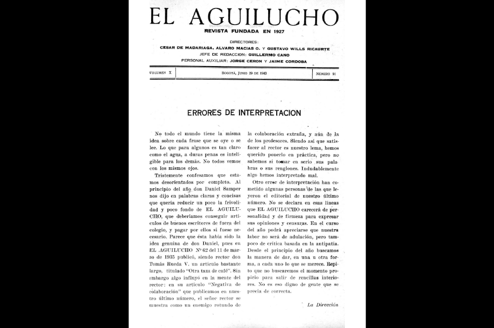 El Aguilucho: el periódico en el que comenzó Guillermo Cano